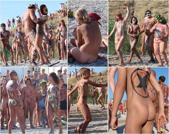 Neptune day dance shot - Group nude people nudists photos Neptune day dance shot - Group nude people nudists photos