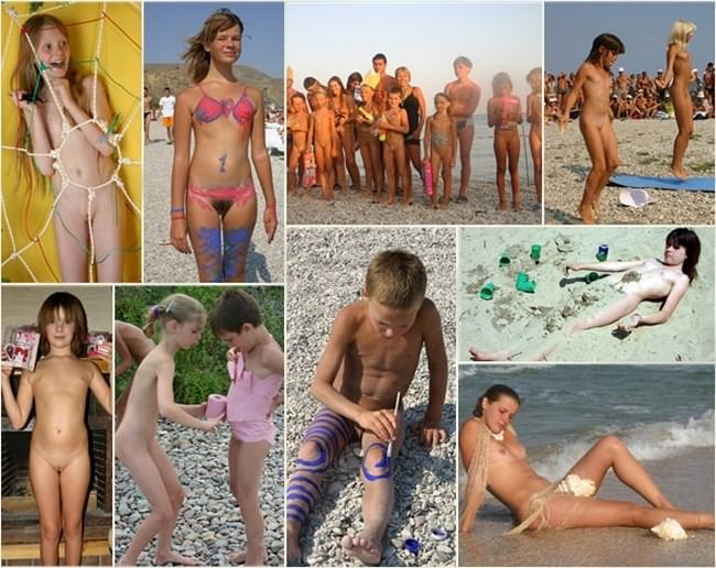 Purenudism pictures - Young child gets painted Purenudism pictures - Young child gets painted